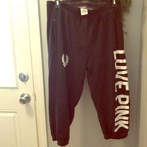 Victoria’s Secret. PINK. Crop sweatpants.